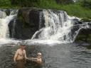 Baignade dans les chutes, tu te souviens tonton Peewee ?